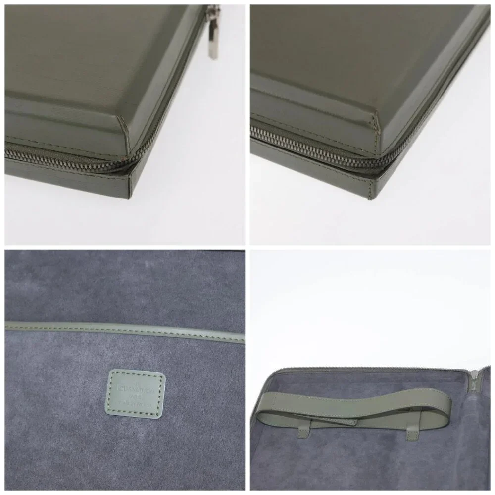LOUIS VUITTON Damie Grasset Luke Business Bag Gray Resin